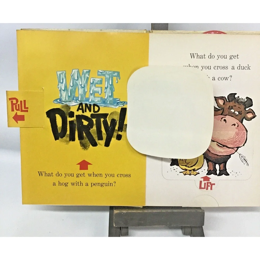 Vintage Pop-Up What Do You Get Hardcover Book Random House Movable Flaps 1960s